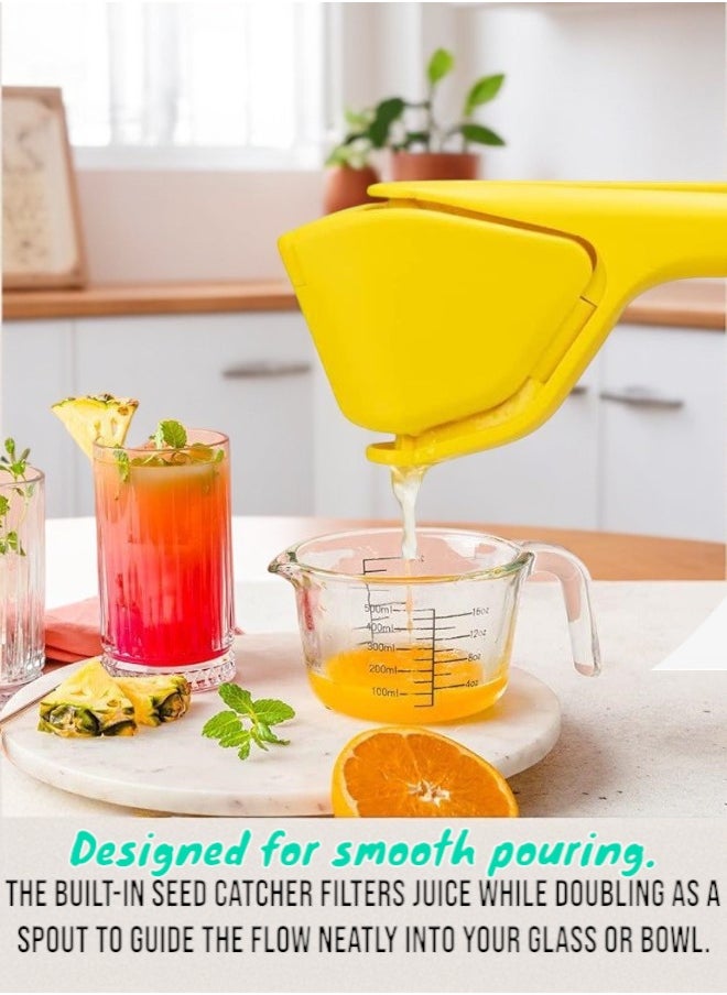 Circuit Green - 1-Piece Manual Lemon Juicer/Fluicer – Easy-to-Use Handheld Citrus Squeezer with a Space-Saving Foldable Design, Ideal for Maximizing Juice Extraction from Fruits - Image 1