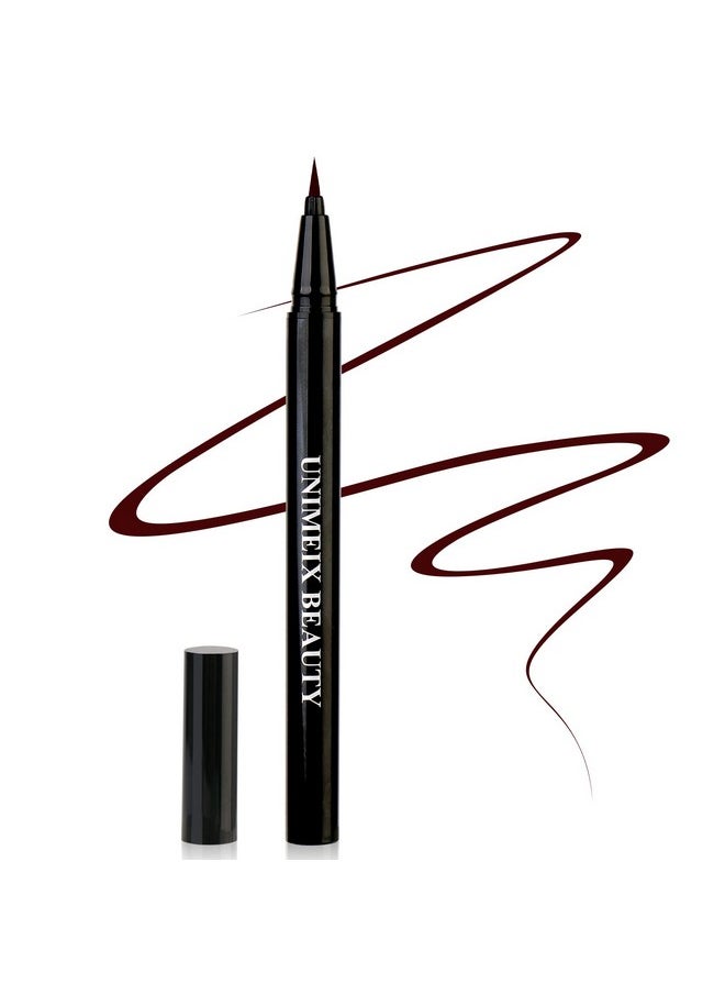 UNIMEIX Eyeliner Liquid Liner Waterproof Eye Liner Makeup Eyeliner Pen Precise All Day Eyeliner Brown  - Image 1