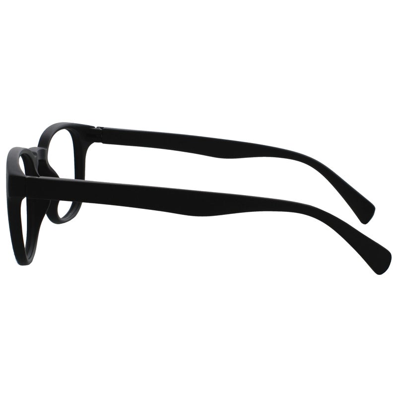 OPULIZE POP Reading Glasses for Women Men,Scratch Resistant Round Matt Frame with Spring Hinges, Black +1.50 (Pack of 1) - Image 5