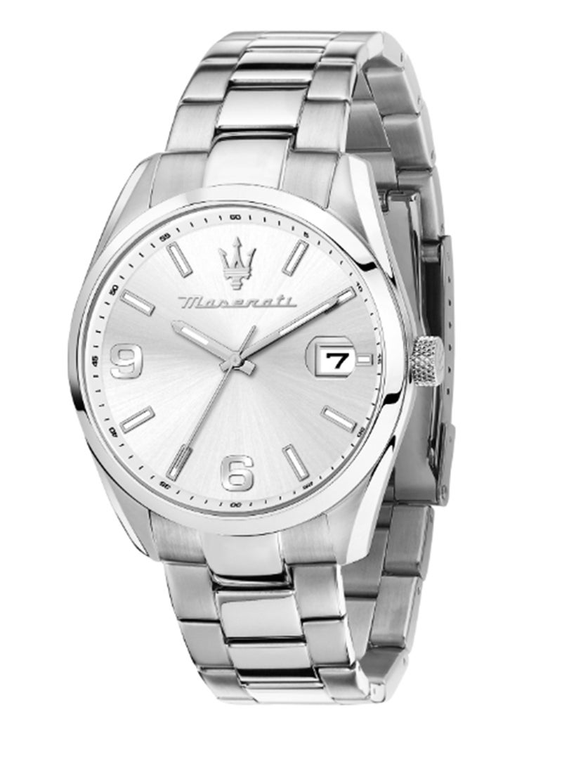Maserati Men's White Sunray Dial Stainless Steel Watch - 43 MM - R8853151014 - Image 1