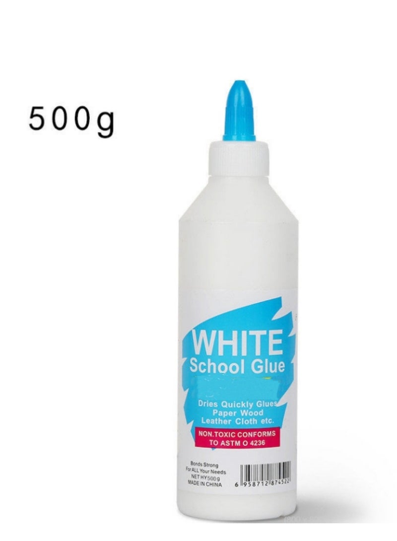 غراء مدرسي أبيض 500 جرام غراء أبيض مثالي للمشاريع الحرفية في المكتب والمدرسة والمنزل