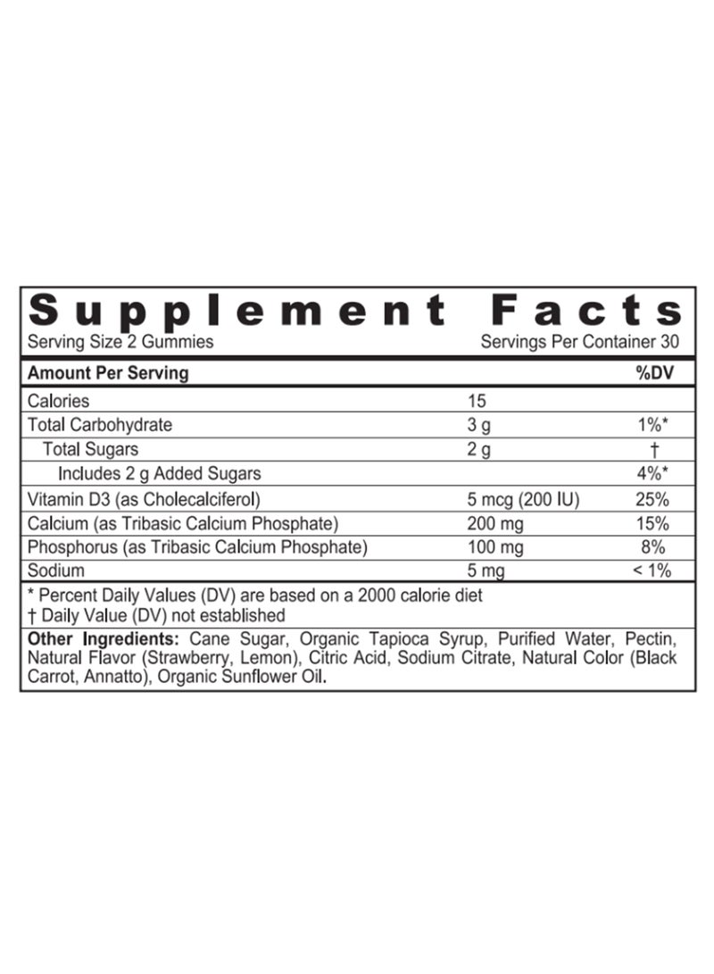 SUNSHINE NUTRITION Cool Gummies Calcium With D3 60'S  - Image 2