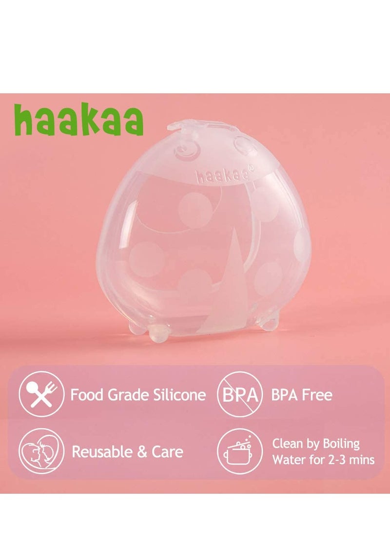 haakaa Silicone Lady Bug Breast Milk Collector 75ml – BPA-Free Manual Milk Catcher for Breastfeeding Moms - Image 3