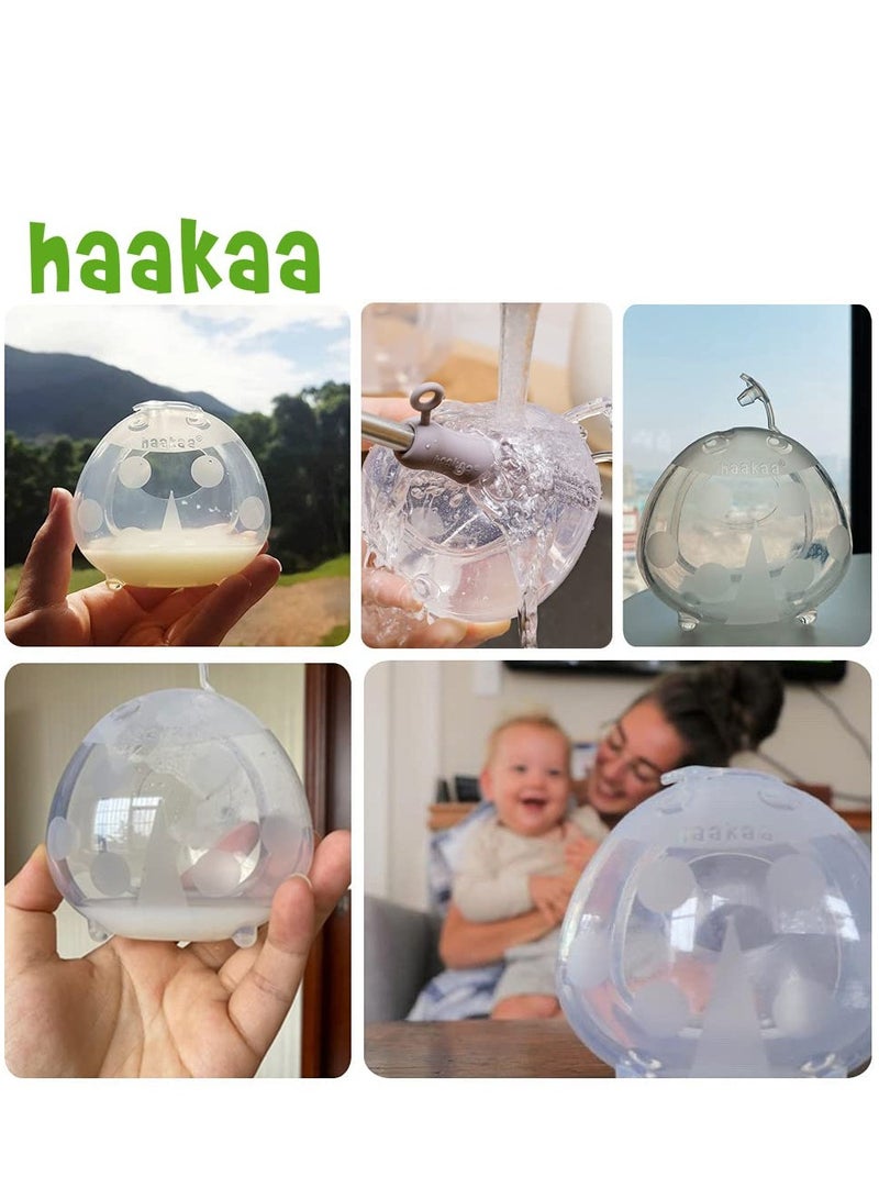 haakaa Silicone Lady Bug Breast Milk Collector 75ml – BPA-Free Manual Milk Catcher for Breastfeeding Moms - Image 2