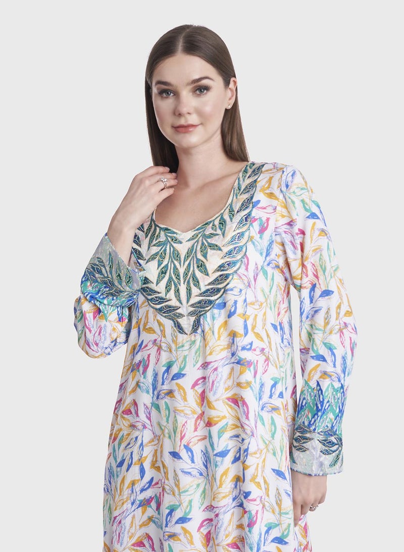 كشخة جلابية مخور بألوان مائية - Image 1