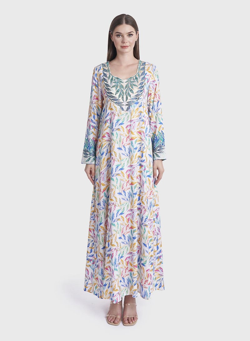 كشخة جلابية مخور بألوان مائية - Image 2