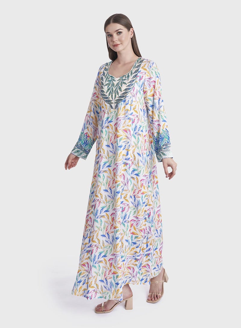 كشخة جلابية مخور بألوان مائية - Image 3