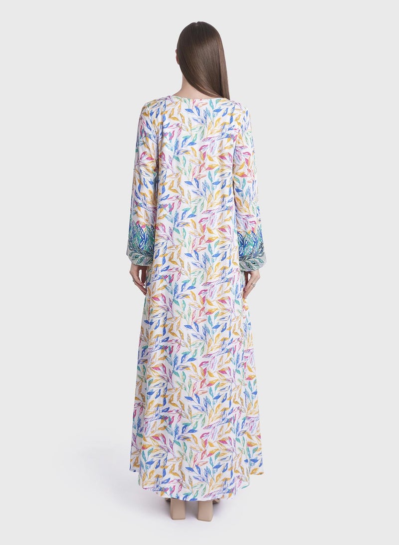 كشخة جلابية مخور بألوان مائية - Image 4