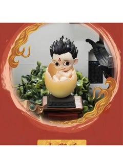 Nezha's Devil Child Comes To The World Egg Pet Blind Box Series Doll Ornaments Doll Hand-made Desktop Gift-Color:Hidden Model-xiao Nezha Unboxing And Confirmation Model