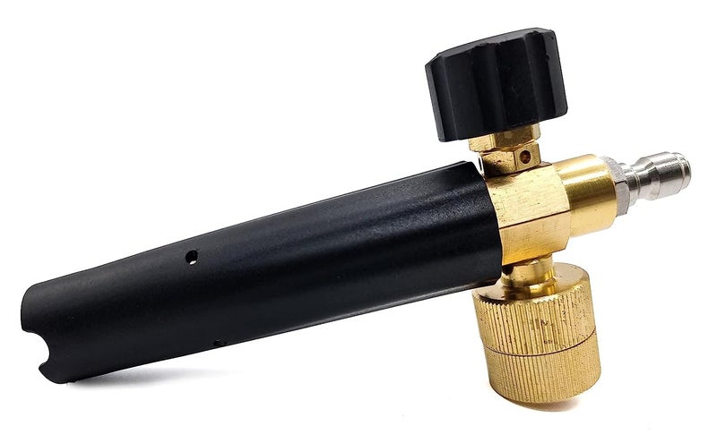 Aimex Plastic Adjustable Foam Cannon 1 Liter Bottle Snow Foam Lance, Brass Thread With 1/4" Quick Connector Foam Blaster For Pressure Gun - Image 2