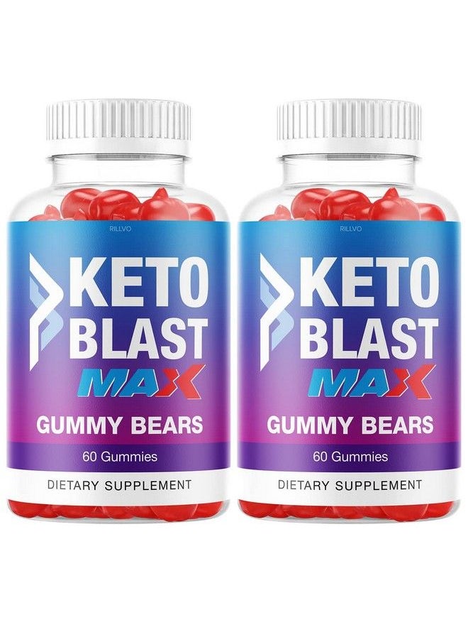 Rillvo - 2 Pack Keto Blast Max Gummies Shark Keto Blast Gummy Tank Bears Ketoblast Gummies Advanced Formula 120 Gummies - Image 1