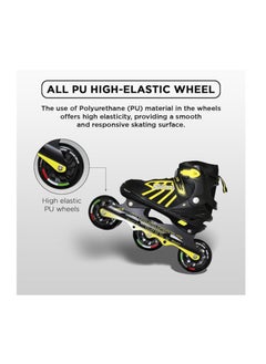 ENDLESS  EL1031 Inline Adjustable Skates Small Size 29 EUR (UK 11.5) - 33 EUR (UK 2) for 3 to 6 Years |Aluminium Chassis and 100 mm PU Three Wheels | With ABEC 9 Bearings | Indoor and Outdoor  - Image 5