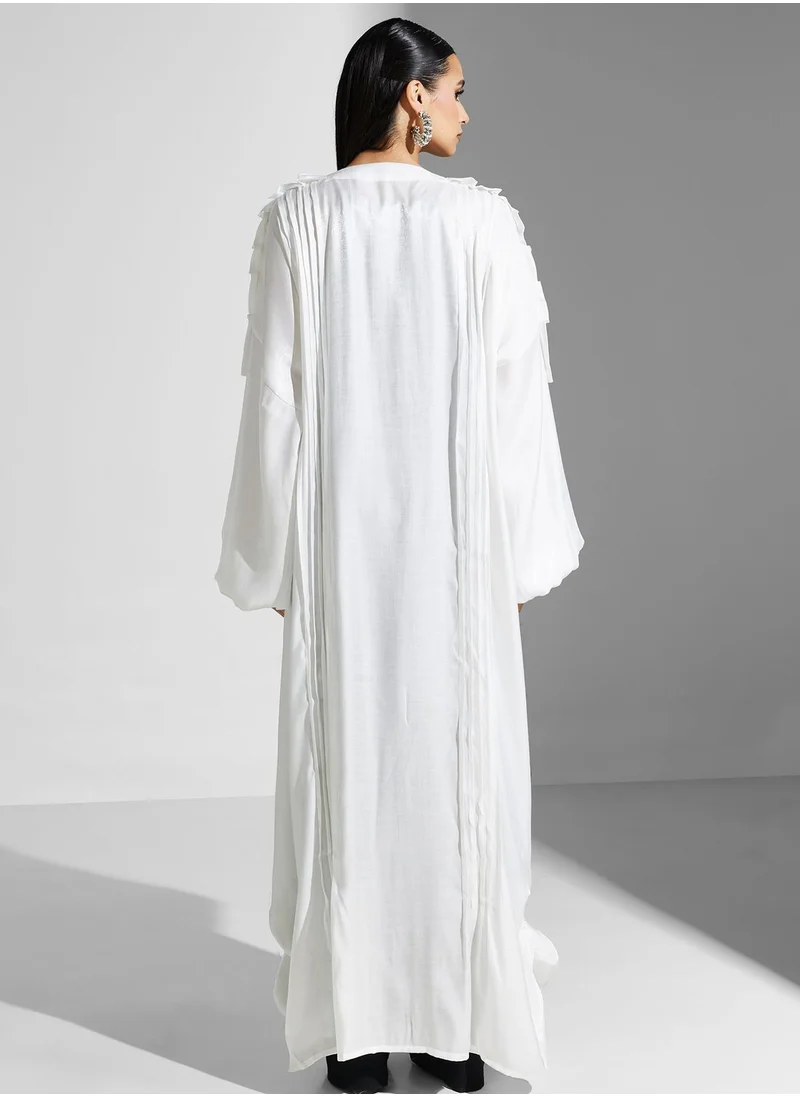 Khizana Pleated Sleeve Abaya