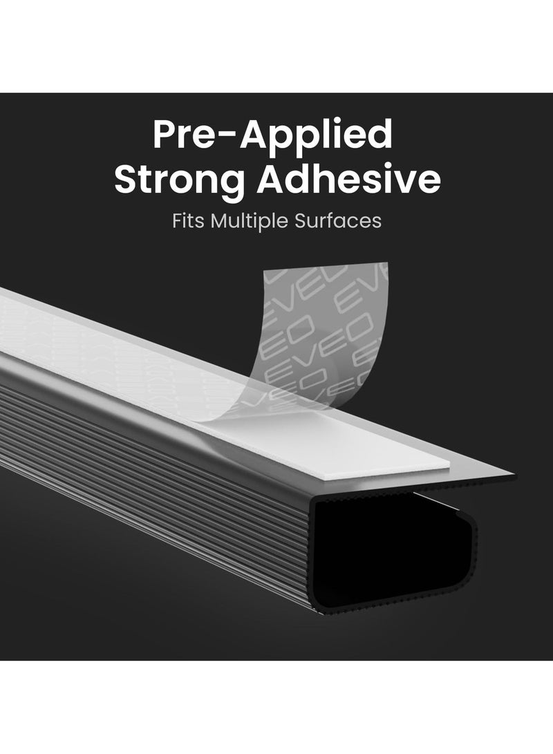 XICEN 5 Pcs Cable Management Under Desk,Cable Management Solution,Cable Management For Clutter-Free Environment,Cable Management Kit,Cord Organizer For Desk,Cord Management,15.7inX5 - Image 2