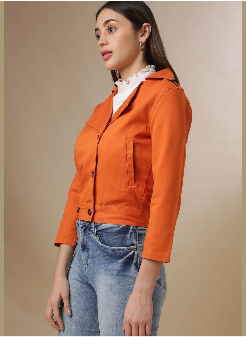 Campus Sutra Front Button Jacket