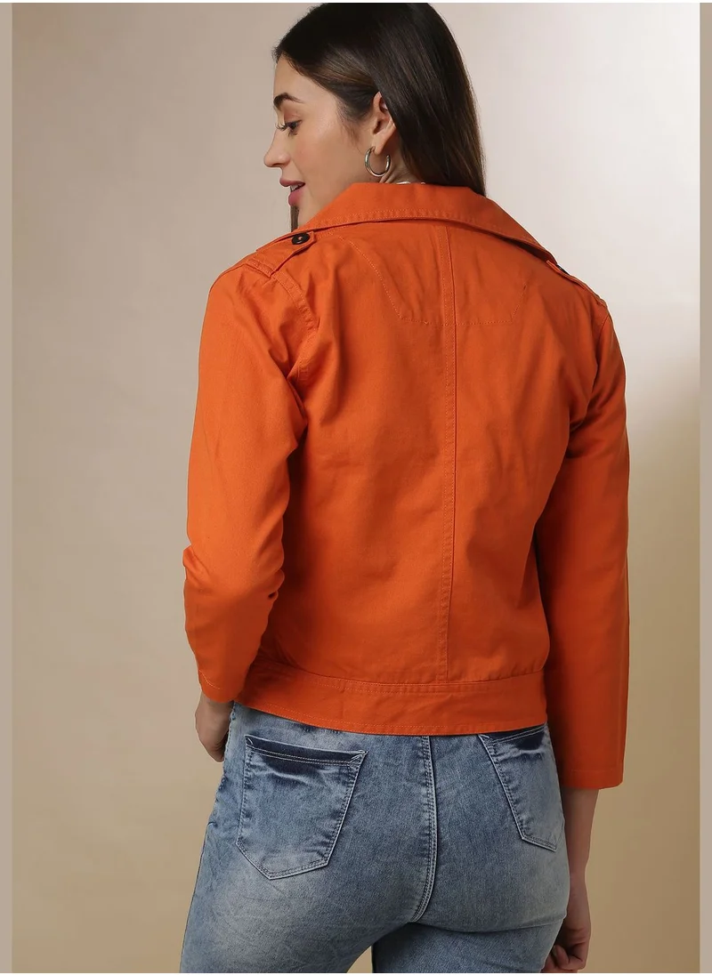 Campus Sutra Front Button Jacket