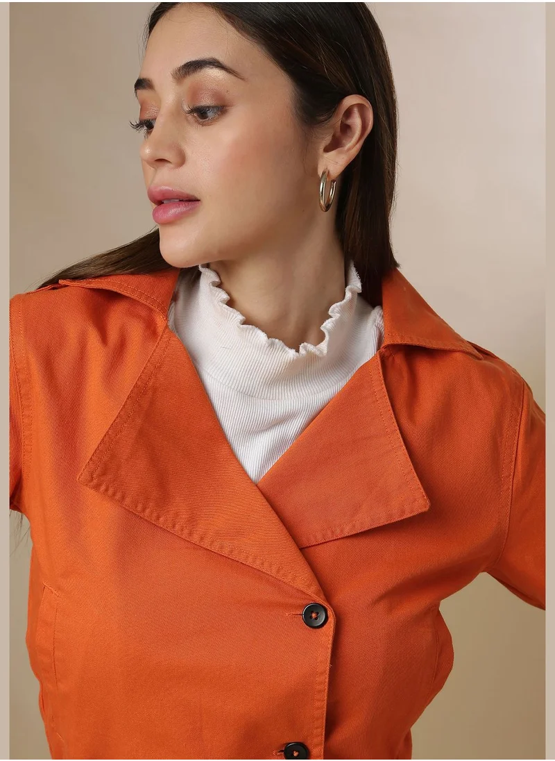 Campus Sutra Front Button Jacket