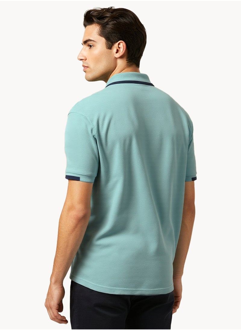 NAUTICA Logo Regular Fit Premium Cotton Logo Polo Shirt  - Image 3