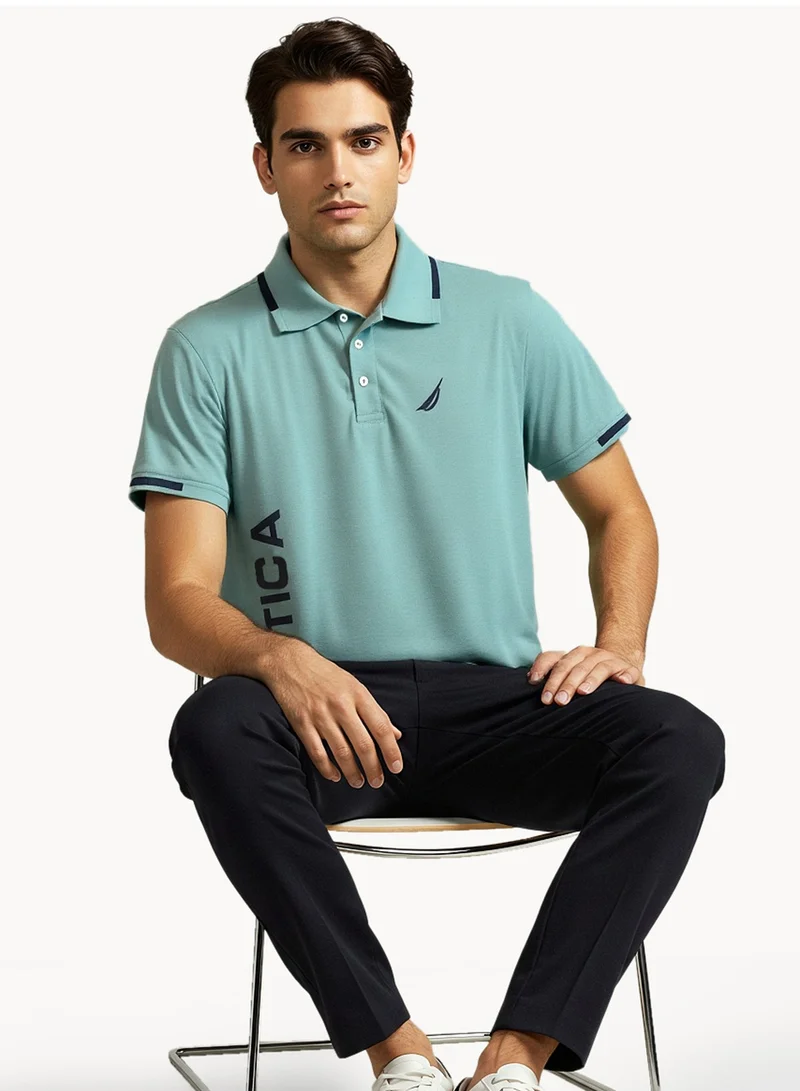 NAUTICA Logo Regular Fit Premium Cotton Logo Polo Shirt