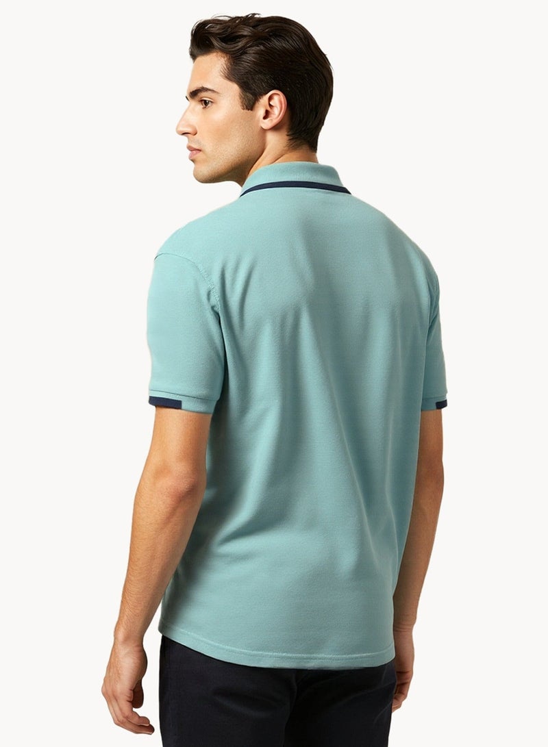 NAUTICA Logo Regular Fit Premium Cotton Logo Polo Shirt - Image 3
