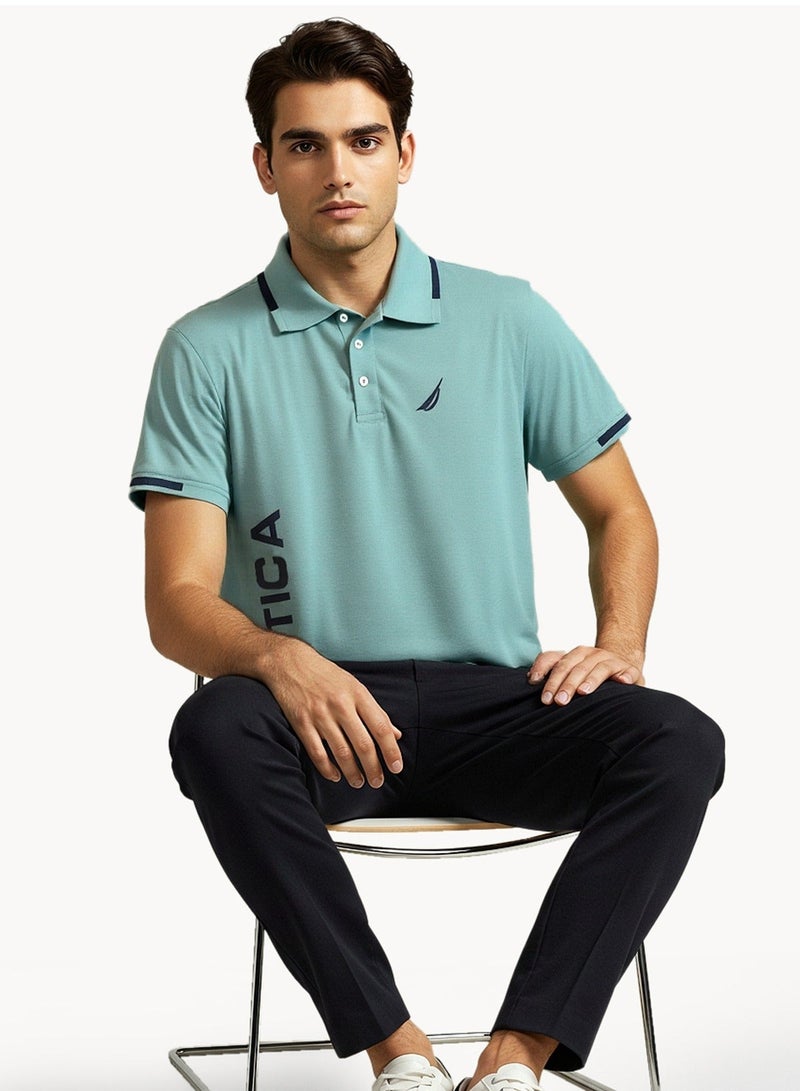 NAUTICA Logo Regular Fit Premium Cotton Logo Polo Shirt - Image 5