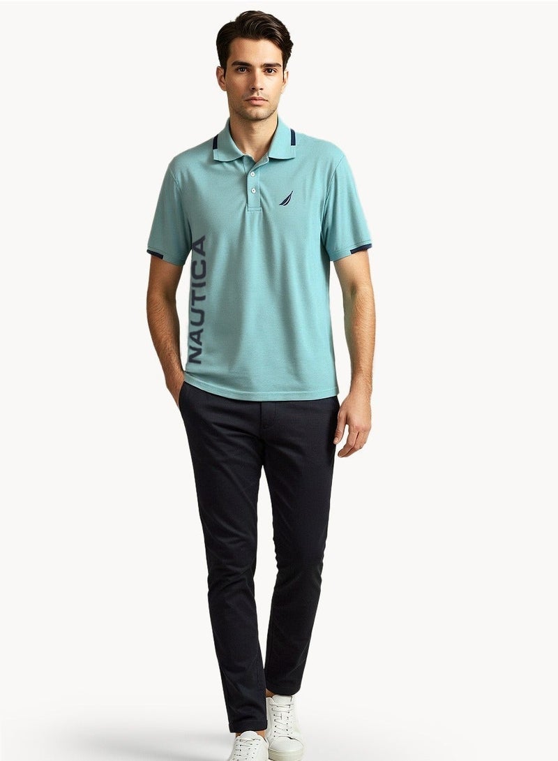 NAUTICA Logo Regular Fit Premium Cotton Logo Polo Shirt - Image 4