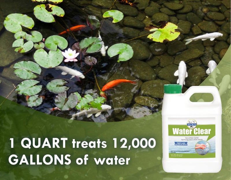 Koi Worx KoiWorx Water Clear - Clarifies Decorative and Ornamental Ponds, Safe for Koi - 1 Quart - Image 4