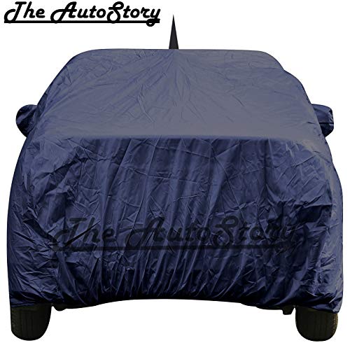 The Autostory 190 Taffeta Water Resistant Car Body Cover Compatible with Tata Nexon with Mirror & Antenna Pockets (Navy Blue) - Image 2