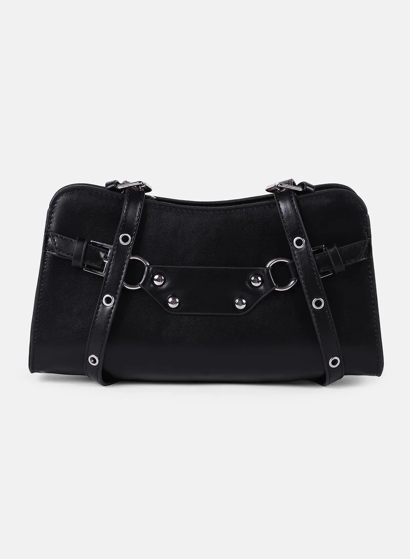 Haute Sauce  Buckle Detail Shoulder Bag for Women | Best Price UAE