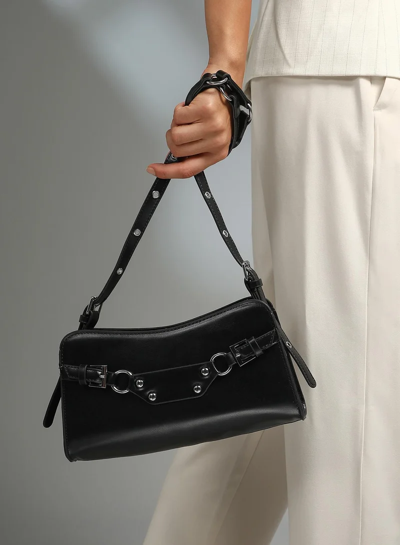 Haute Sauce  Buckle Detail Shoulder Bag for Women | Best Price UAE