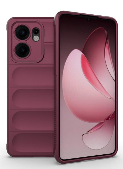 جراب موبايل ماجيك شيلد  سيليكون مضاد للصدمات وحمايه للكاميرا متوافق  Oppo Reno 13F (نبيتي)