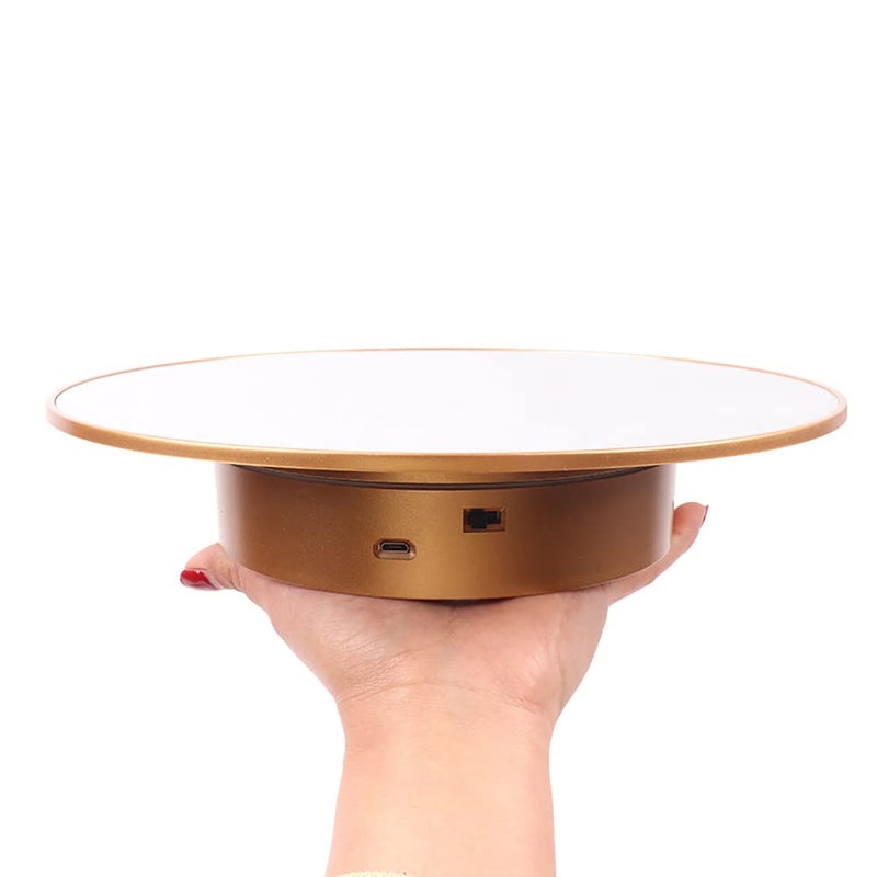 Nunify Motorized Rotating Display Stand - 25CM/8KG 360 Electronic Turntable for Mannequin Head & Wigs, 16''x14.5'' in, 25.6 Ounce - Image 1