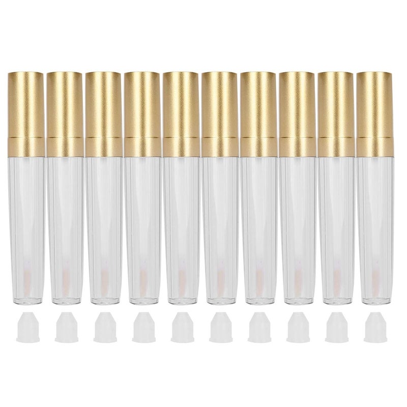 Refillable Lip Gloss Tubes, Empty Lip Gloss Bottles with Leak - Proof Stopper, 5ml Transparent Liquid Lipstick Storage Containers for DIY Cosmetics, 10 - Pack - Image 1