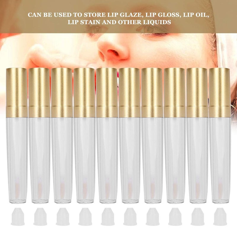 Refillable Lip Gloss Tubes, Empty Lip Gloss Bottles with Leak - Proof Stopper, 5ml Transparent Liquid Lipstick Storage Containers for DIY Cosmetics, 10 - Pack - Image 4