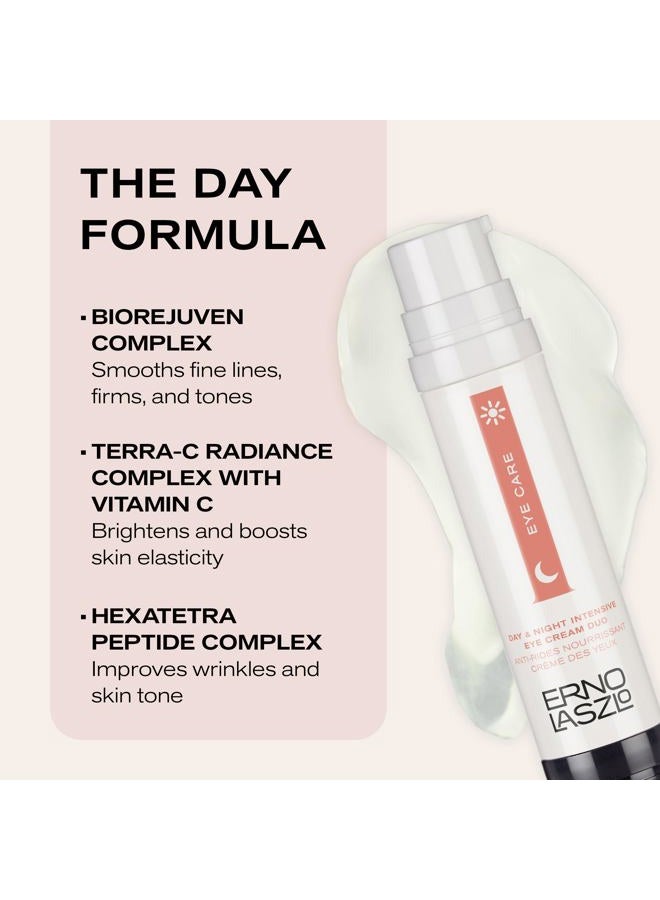 ERNO LASZLO Day & Night Anti-Wrinkle Intensive Eye Cream, Mature Skincare, Anti-Aging Eye Cream Helps with Dark Circles, Fine Lines, Crow's Feet, 2 x 0.27 Fl. Oz. - Image 4