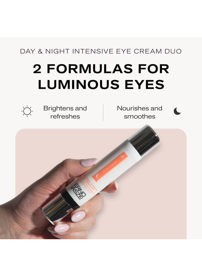 ERNO LASZLO Day & Night Anti-Wrinkle Intensive Eye Cream, Mature Skincare, Anti-Aging Eye Cream Helps with Dark Circles, Fine Lines, Crow's Feet, 2 x 0.27 Fl. Oz. - Image 2