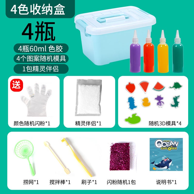 Magic Water Sprite Mold Factory Diy Handmade Material Bag Children'S Educational Toys Water Baby Supplement Liquid - Image 1