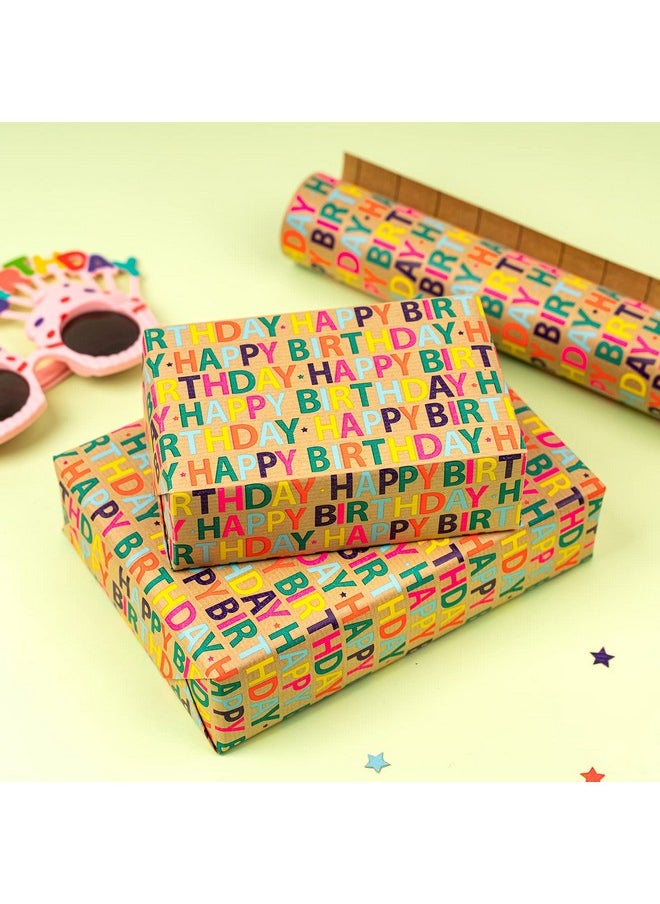 Kraft Wrapping Paper Rolls Mini Roll 17 Inches X 10 Feet Per Roll Total Of 4 Rolls Colorful Birthday - pzsku/Z01E34B6DBFD83675717AZ/45/_/1707980181/23d53555-e185-4f62-803b-d288770ed697