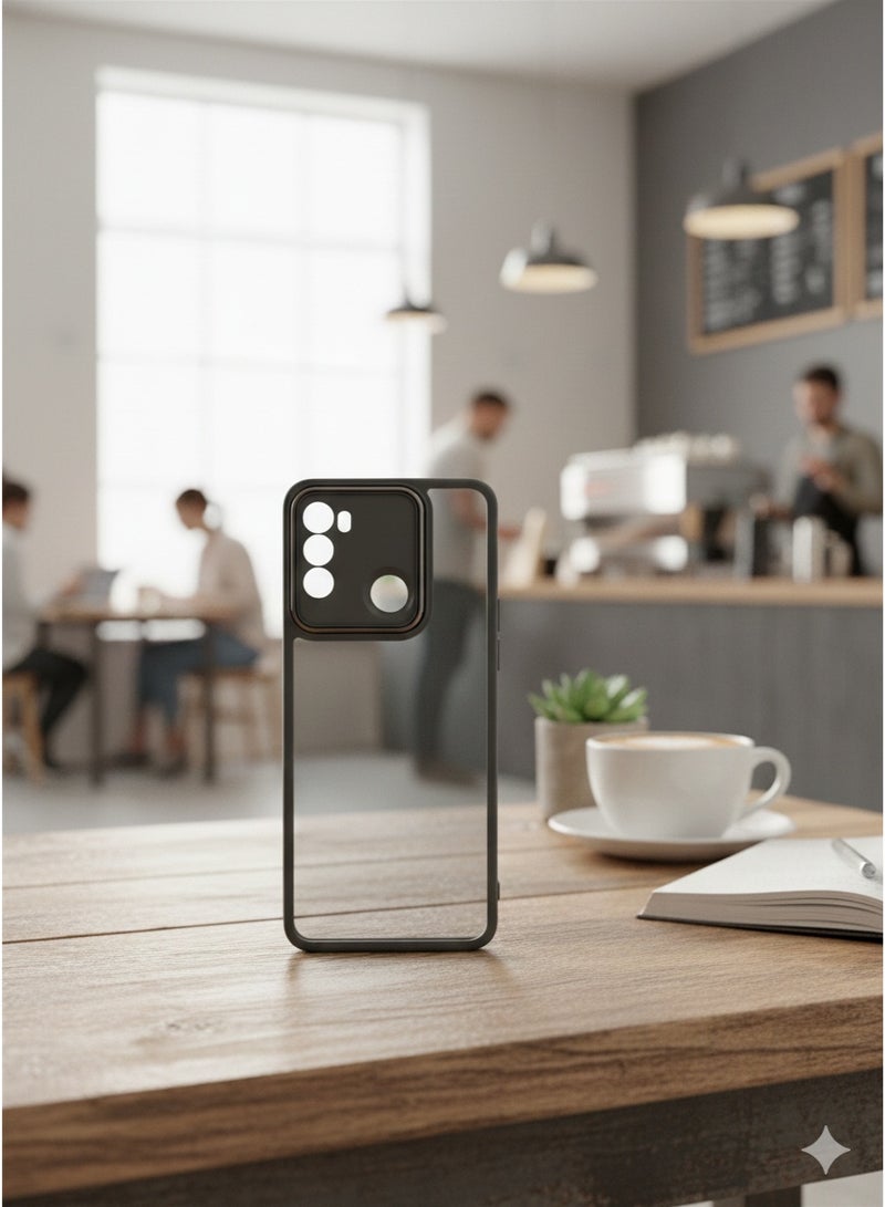 Grace Matte Translucent Shockproof Case with Camera Lens Protection - Protective cover For MOTOROLA G60/G40 FUSION - Image 3