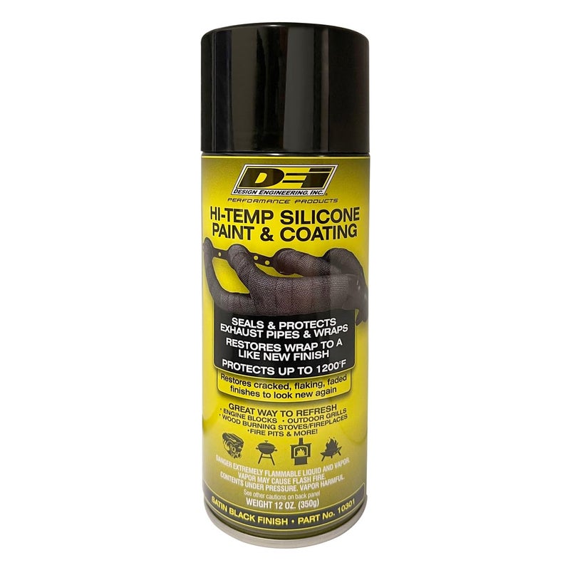 Design Engineering Design Engineering 010301 High-Temperature Silicone Coating Spray - Black, 2 Pack 