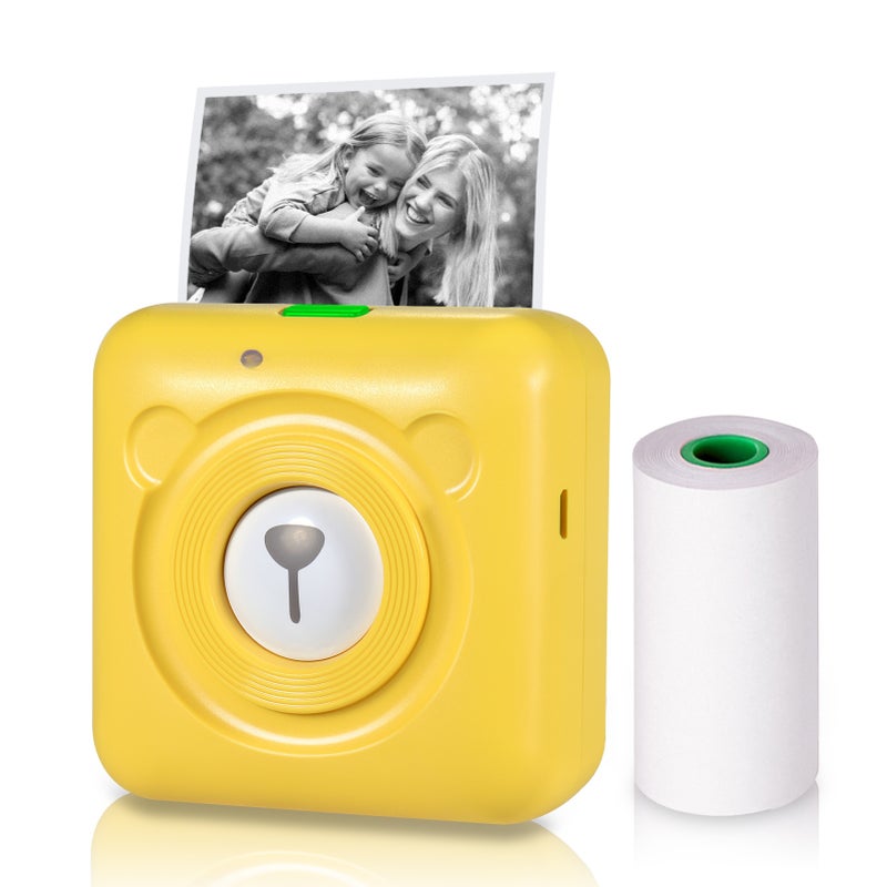 PeriPage A6 Mini Pocket Printer HD 304DPI Wireless BT Thermal Printer Picture Photo Label Memo Notes Journal Receipt Paper Instant Printer Sticker AR Photo Function Inkless Printing Compatible with Android iOS Smartphone Windows - Image 3