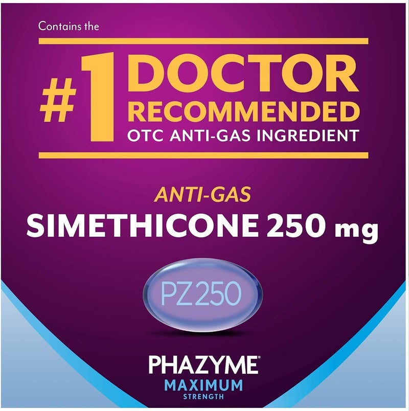 Phazyme Maximum Strength 250 mg AntiGas Softgels 24 Count Pack of 2 - Image 5