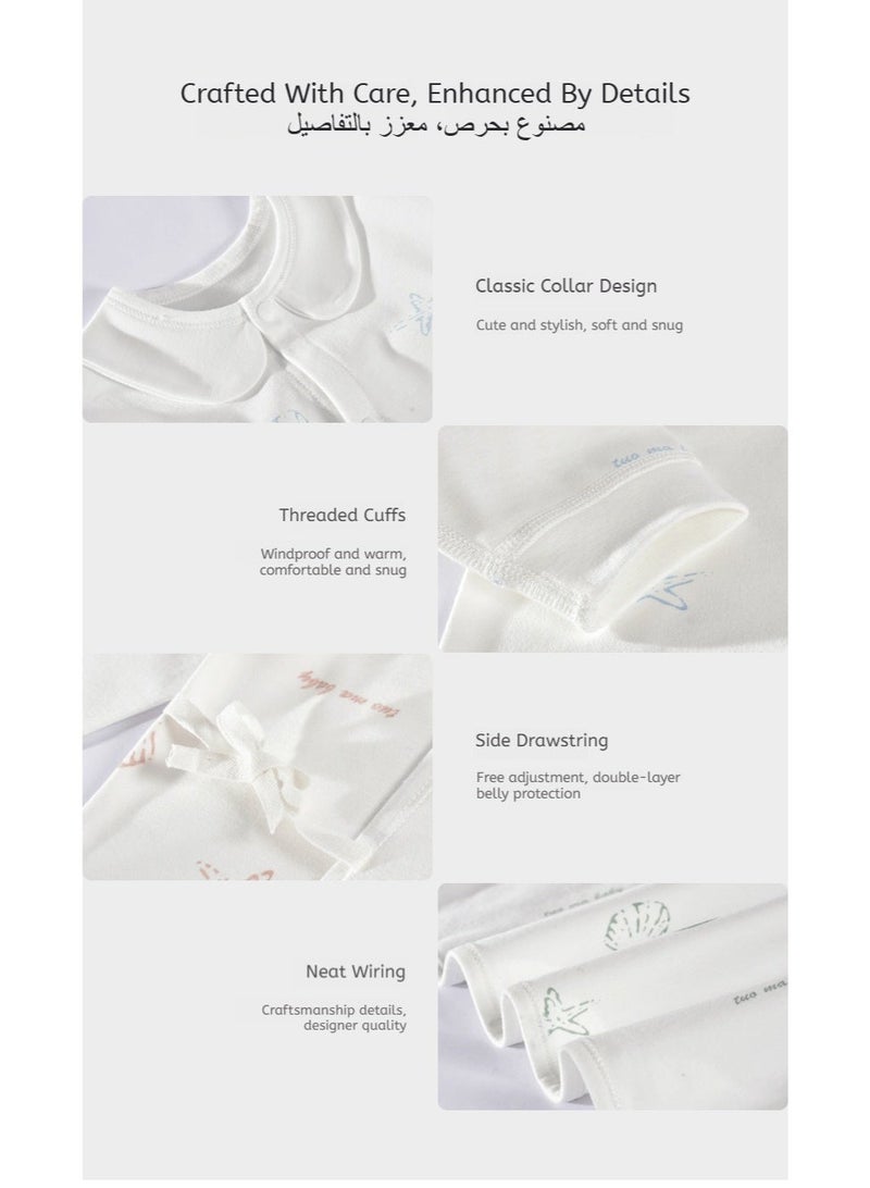 مجموعة هدايا للأطفال مكونة من 24 قطعة - للأولاد والبنات، مصنوعة من القطن 100%، تشمل ملابس داخلية، قبعة، مريلة، وسادة، مناشف، ومستلزمات أساسية للمواليد الجدد، مناسبة لجميع الفصول من 0 إلى 3 أشهر - Image 4