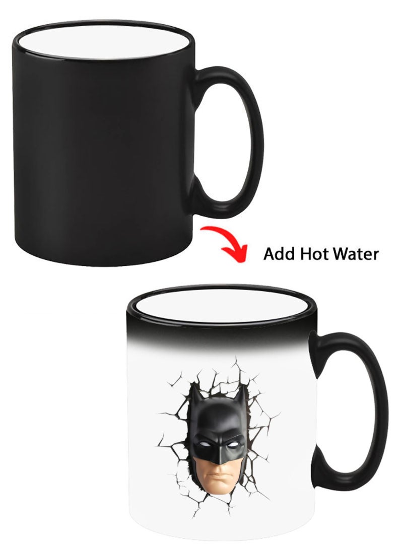 Theodor Color Changing Heat Sensitive Ceramic Mug, Image Revealed When HOT Liquid is Added! Batman Face - Image 1