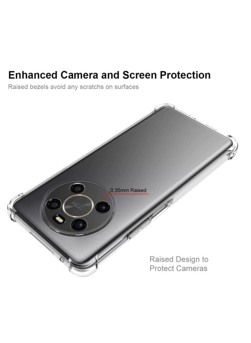 IAF Honor X9 / Honor X9 5G Clear Transparent Case Soft Flexible Silicone Back Cover Shockproof Case with Reinforced Bumper Corner - Image 3