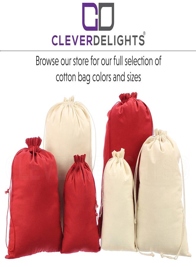 CleverDelights Cotton Bag - 18" x 24" - Premium Drawstring Storage Muslin Bag - 18x24 Inch - Image 4