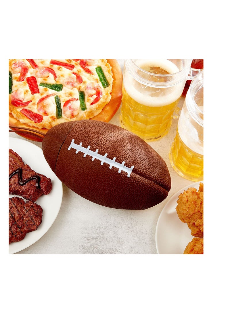 SOLARAE American Football Water Bottle, Collapsible Rugby Sports Water Bottle, Squeezable Sports Water Bottle, Shockproof Leakproof Drinking Bottle,  for School, Outdoor Sport, Travel (25oz 750ml) - Image 5