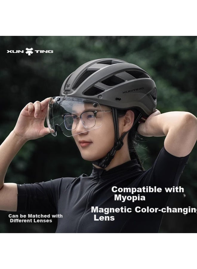 Xunting Bicycle Helmet With Visor Integrated Mountain Road Bike Safety Helmet Men Women Cycling Equipment - Image 3