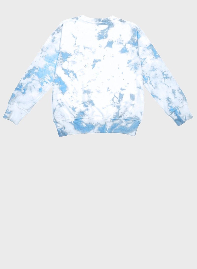 BOLD&KO Kids Tie Dye Sweatshirt - Image 2