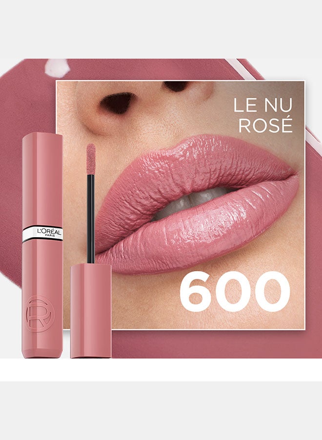 لوريال باريس إنفاليبل لاك ريزستانس أحمر شفاه سائل - 600 لو نو روز - Image 2